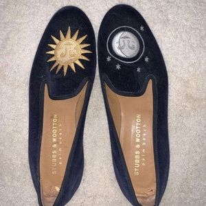 Stubbs & Wootton Women's Velvet Loafers